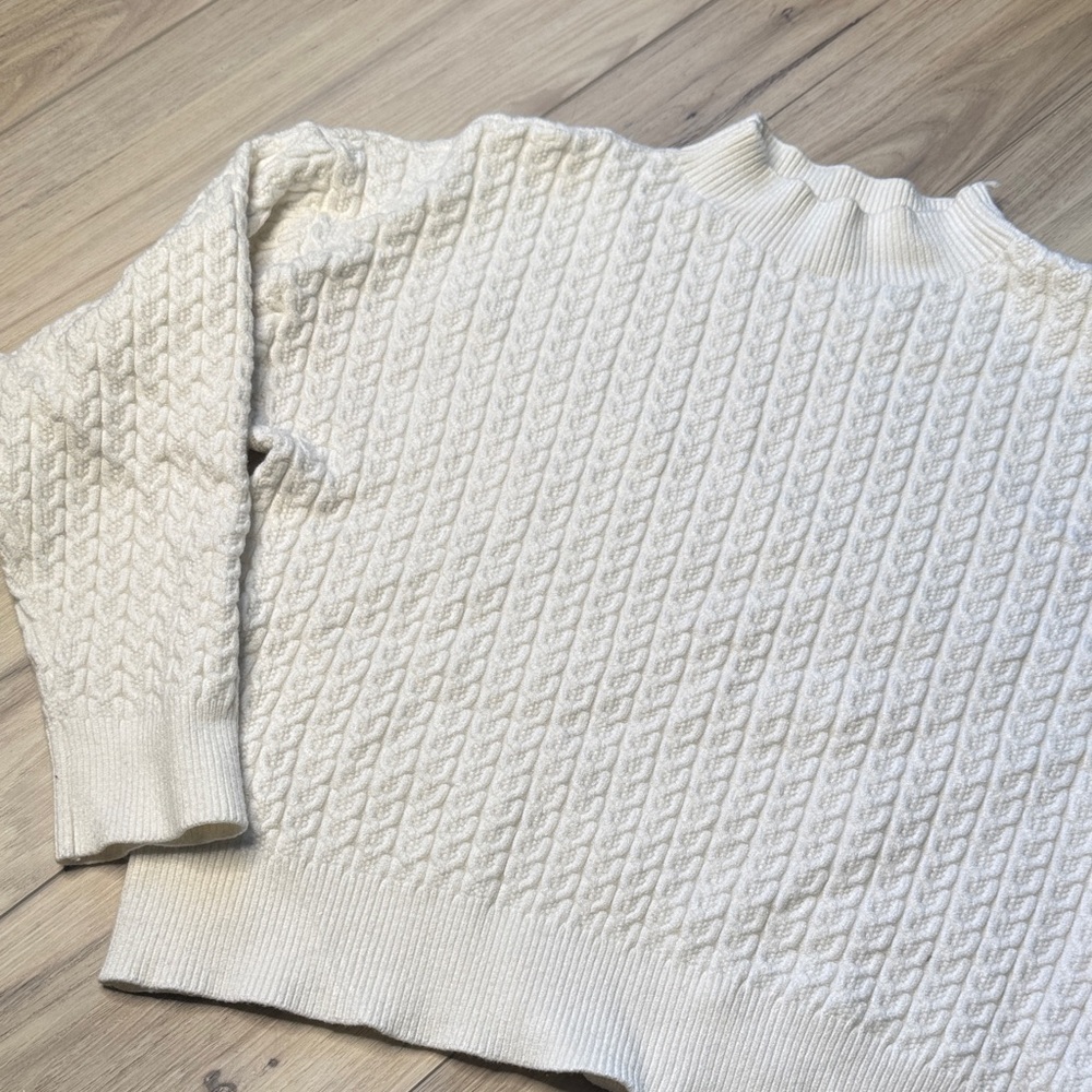 Zyia Cream Textured Sweater